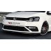 Накладка сплиттер на передний бампер Вар4 на Volkswagen Polo V GTI